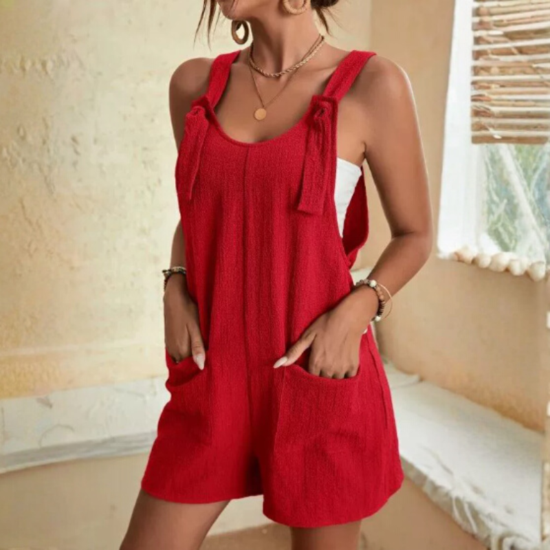 Playful Charm Bow-Tie Romper