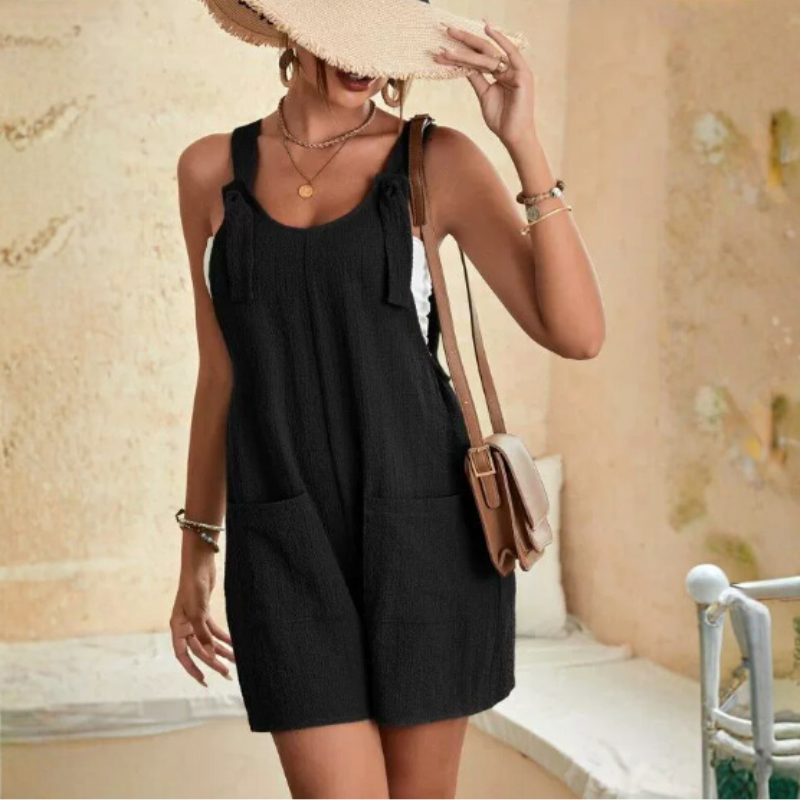 Playful Charm Bow-Tie Romper