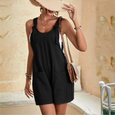 Playful Charm Bow-Tie Romper