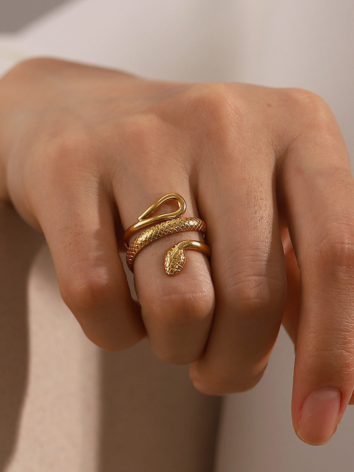 Adjustable Snake Ring