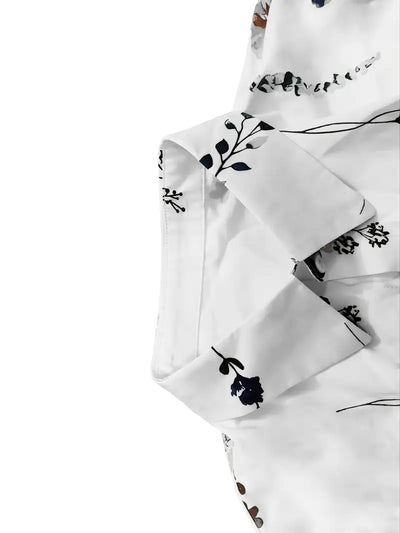 Whispers of Bloom Button-Up Mini Dress