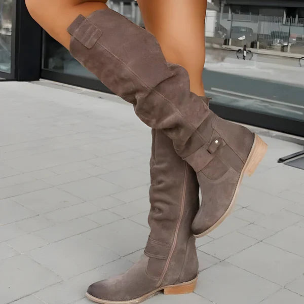 Cozy Autumn Slouchy Knee-High Boots