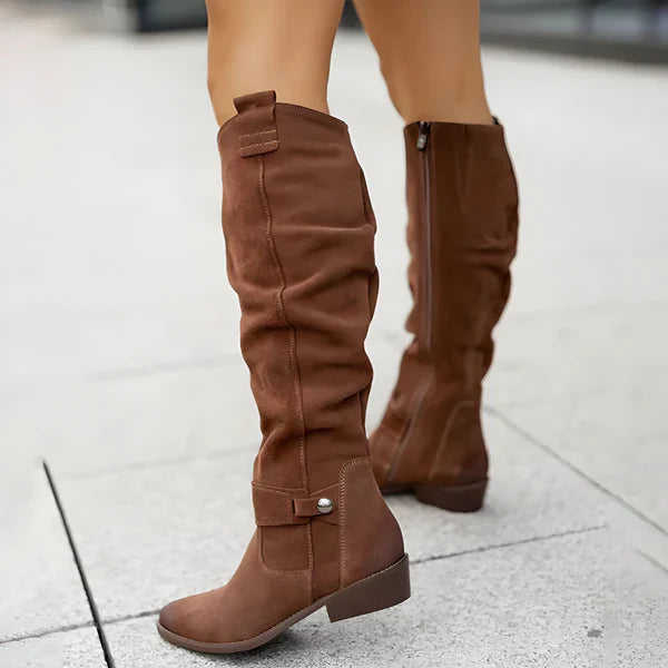 Cozy Autumn Slouchy Knee-High Boots