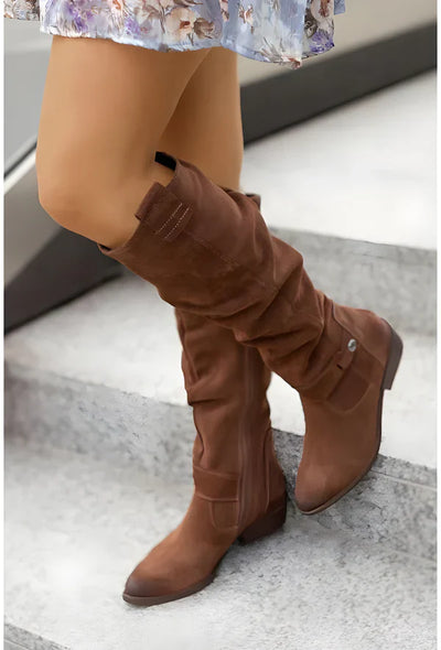 Cozy Autumn Slouchy Knee-High Boots