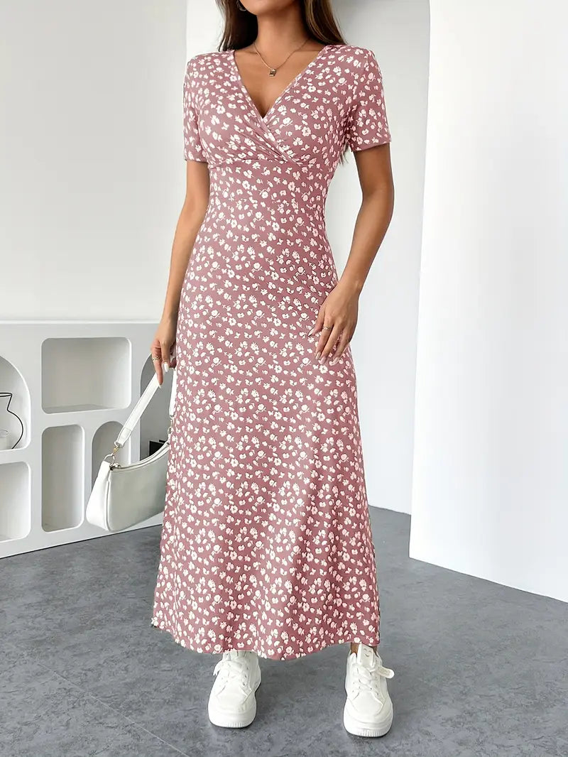 Blooming Grace Floral Maxi Dress