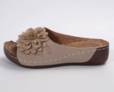 Elegant Bloom Wedge Sandals