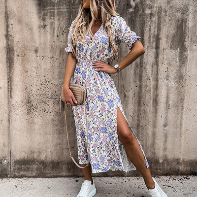 Blooming Whimsy Floral Maxi Dress