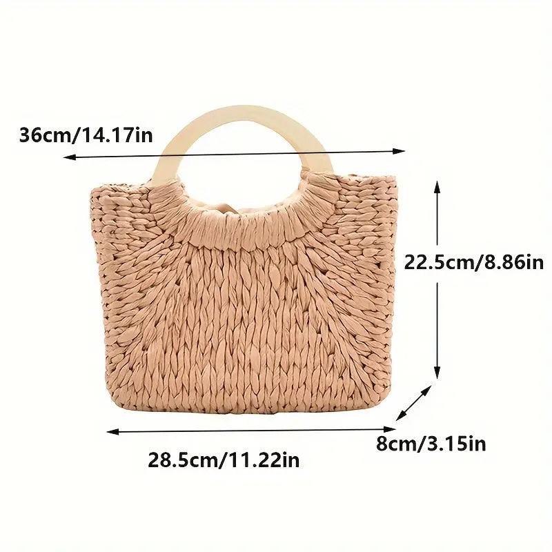 Bohemian Charm Woven Handbag
