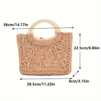 Bohemian Charm Woven Handbag