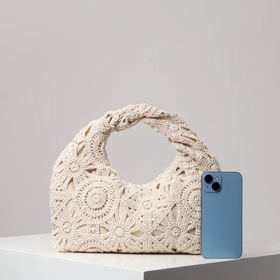 Bohemian Crochet Handle Bag