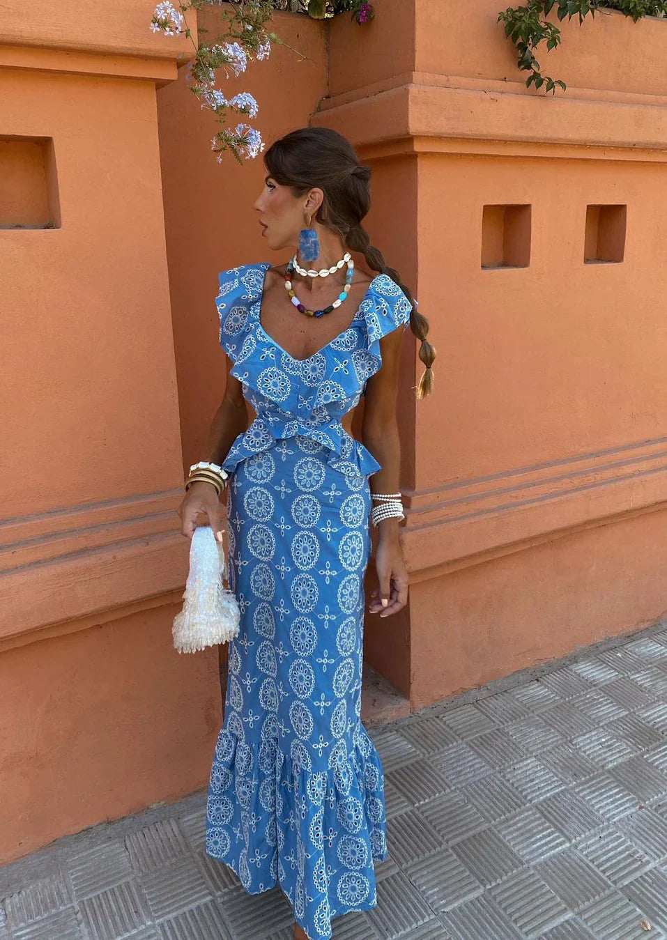 Bohemian Grace Medaillon Maxi Dress