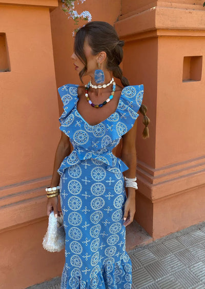 Bohemian Grace Medaillon Maxi Dress