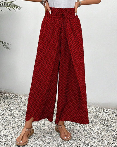 Boho Bloom High-Waist Palazzo Pants