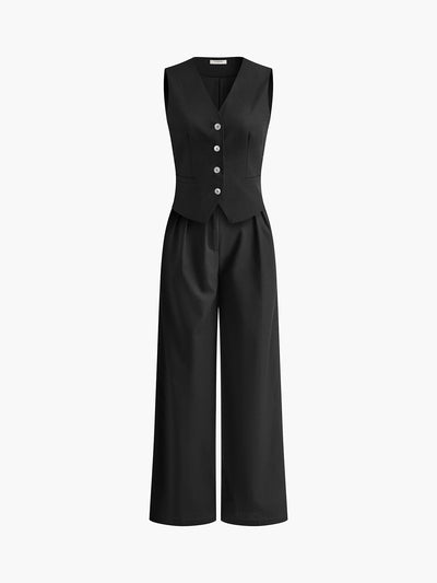 Boho Tailored Vest & Trousers Set