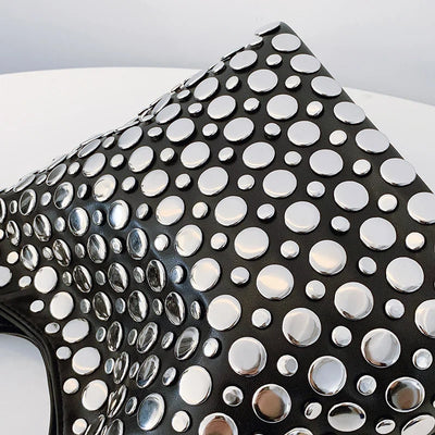 Bold Allure Studded Shoulder Bag