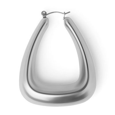 Bold Elegance Sculpted Hoop Earrings