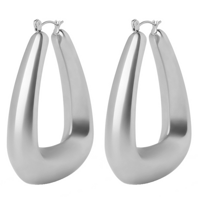 Bold Elegance Sculpted Hoop Earrings