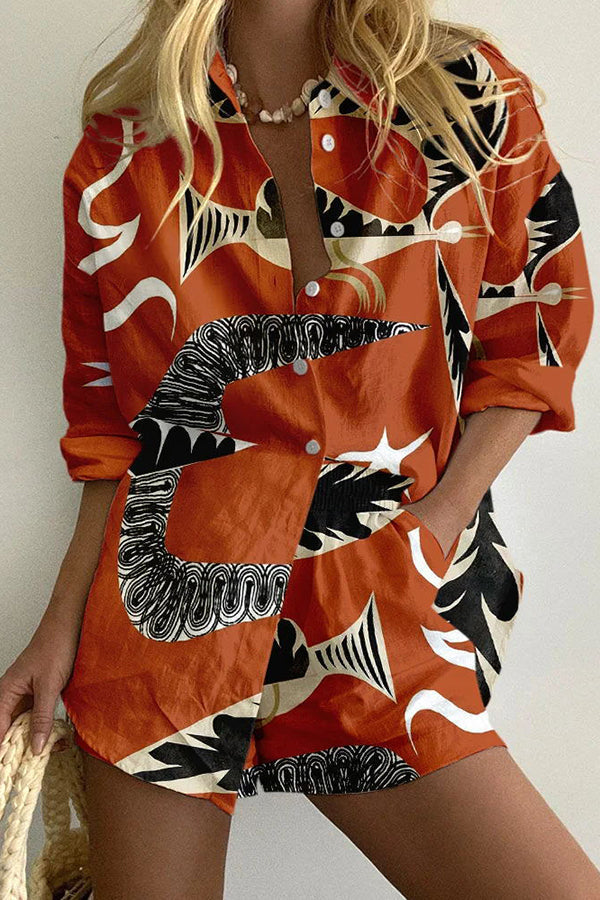 Bold Rhythm Printed Shirt Set