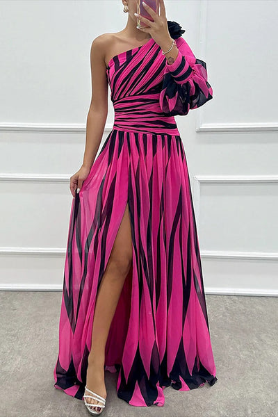 Bold Whispers One-Shoulder Maxi Dress