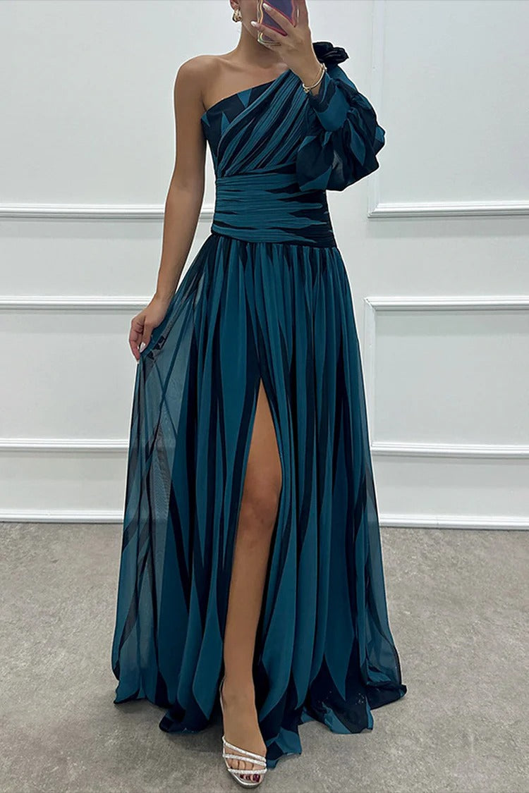 Bold Whispers One-Shoulder Maxi Dress