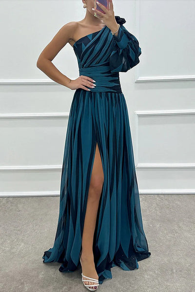 Bold Whispers One-Shoulder Maxi Dress