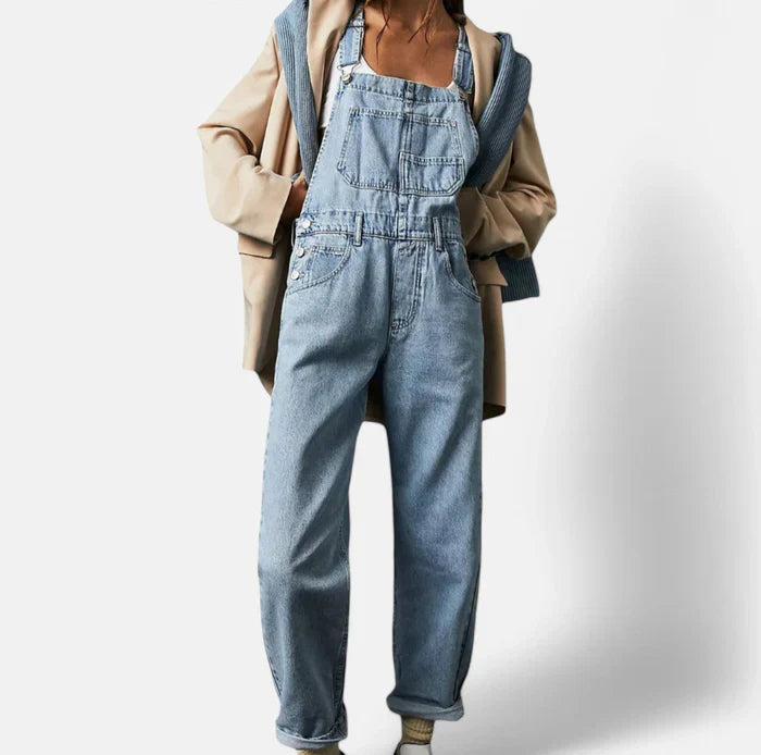 Carefree Charm Denim Jumpsuit