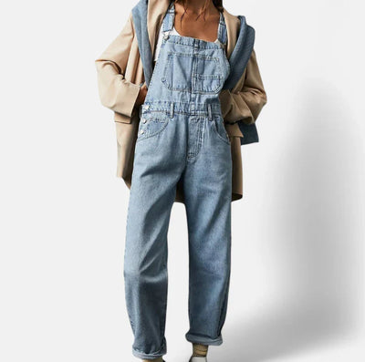 Carefree Charm Denim Jumpsuit