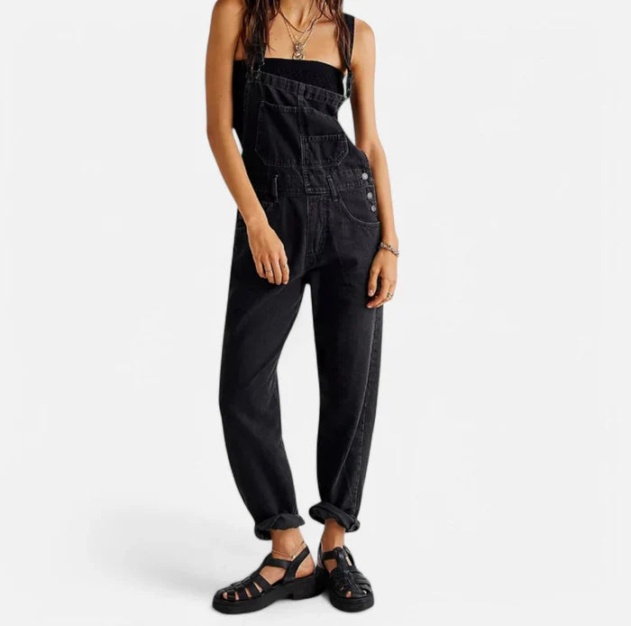 Carefree Charm Denim Jumpsuit