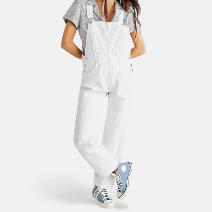 Carefree Charm Denim Jumpsuit