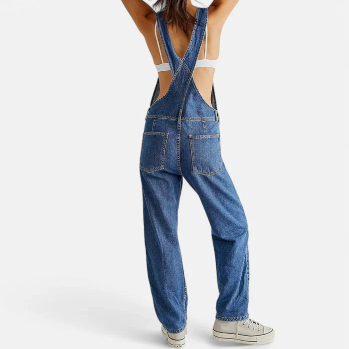 Carefree Charm Denim Jumpsuit