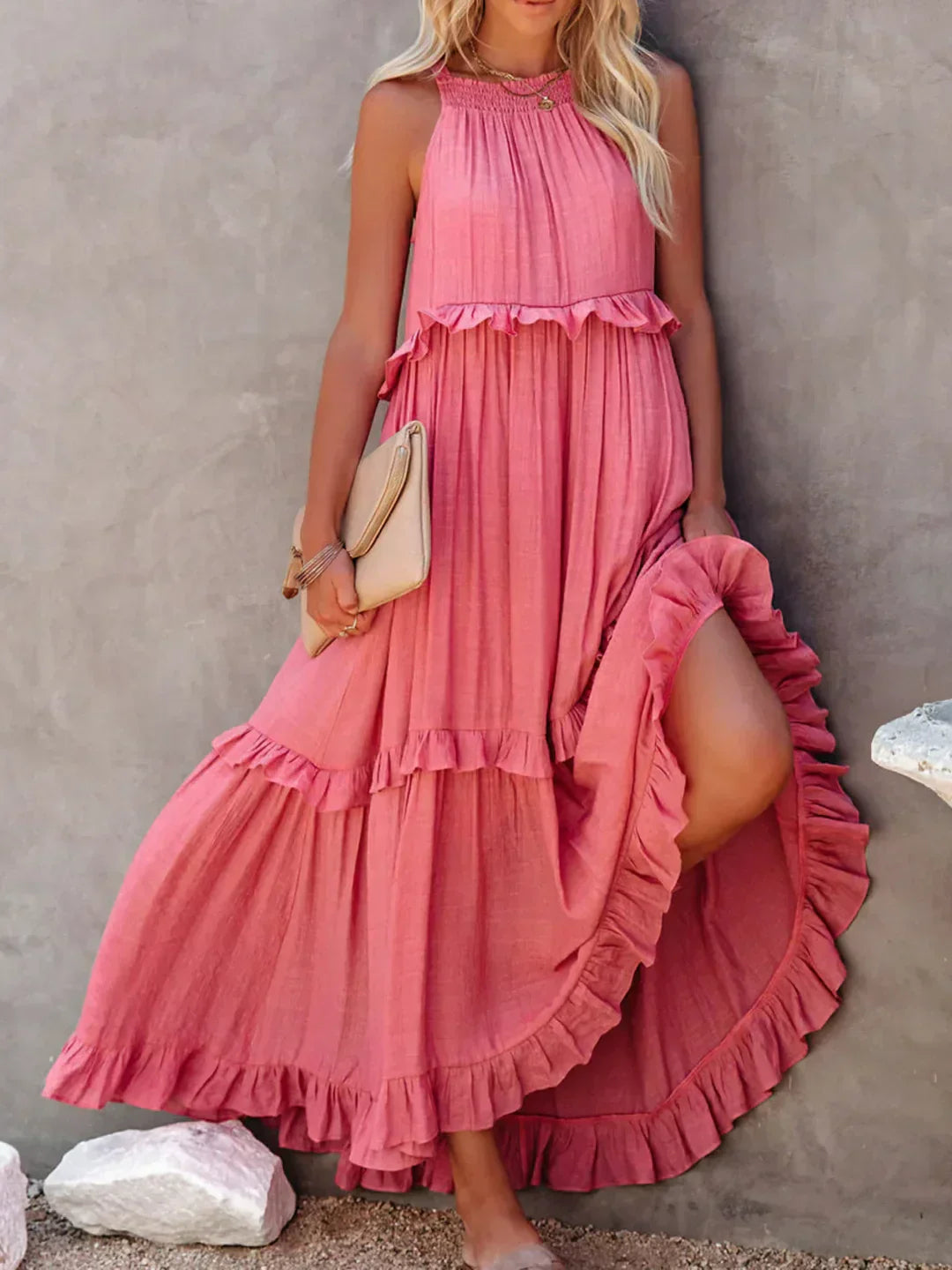 Carefree Grace Layered Maxi Dress