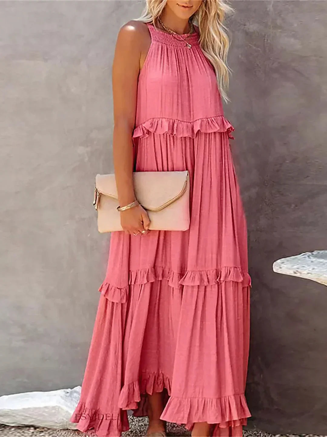 Carefree Grace Layered Maxi Dress