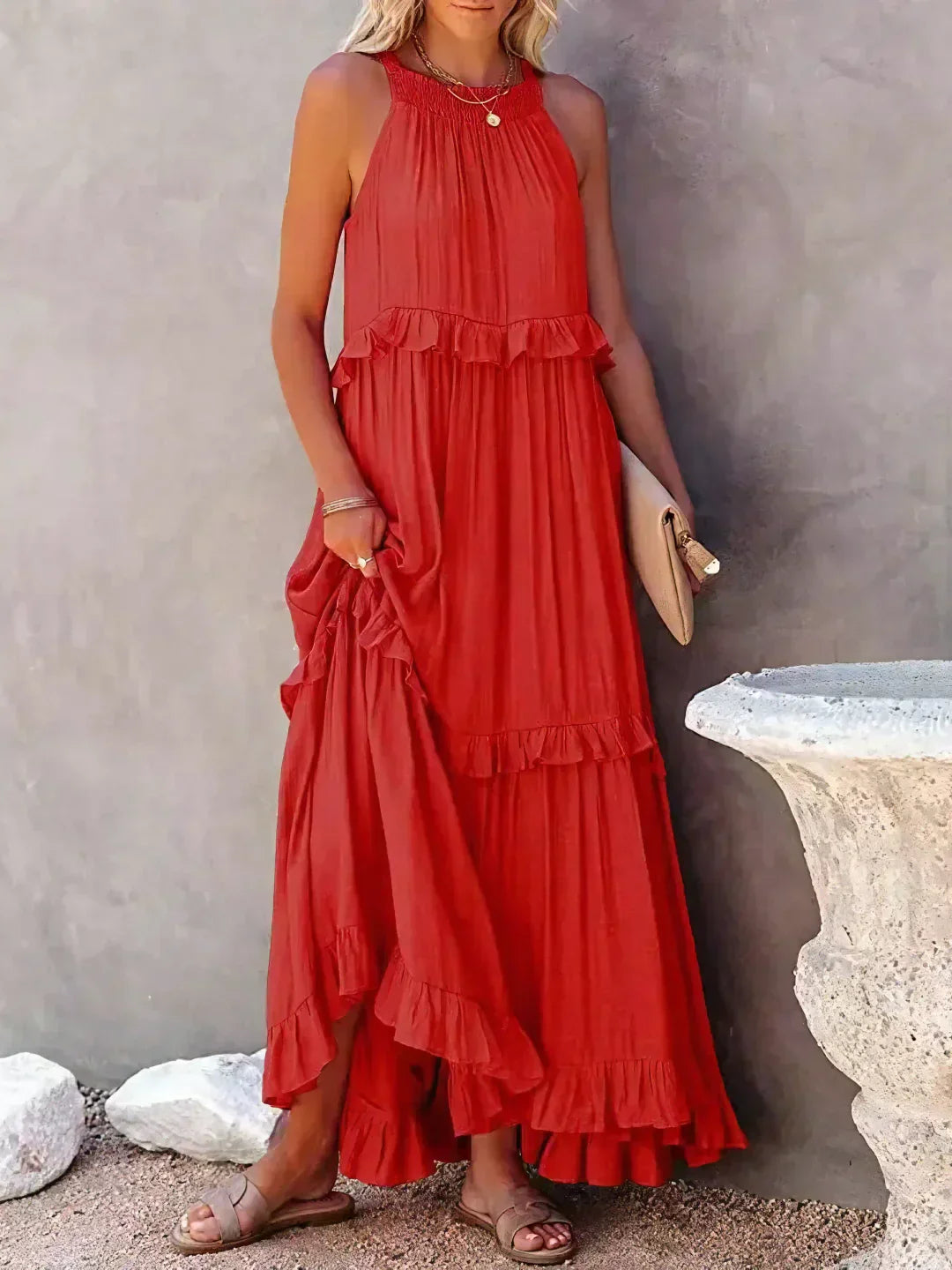 Carefree Grace Layered Maxi Dress