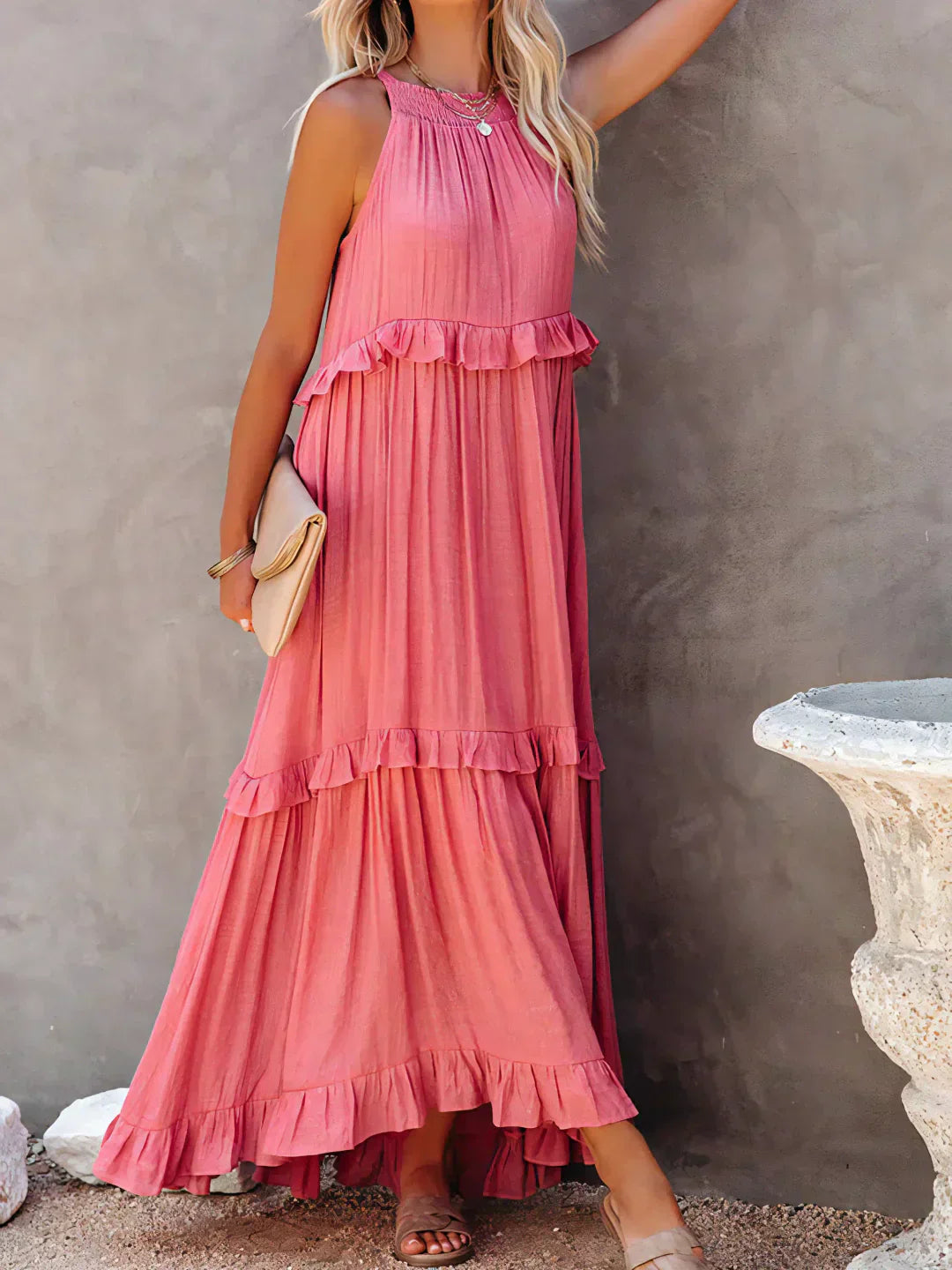 Carefree Grace Layered Maxi Dress