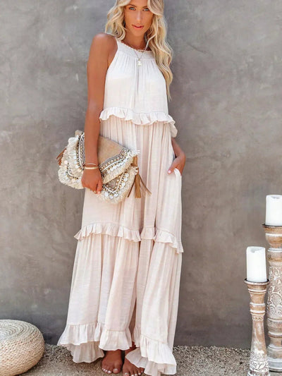 Carefree Grace Layered Maxi Dress