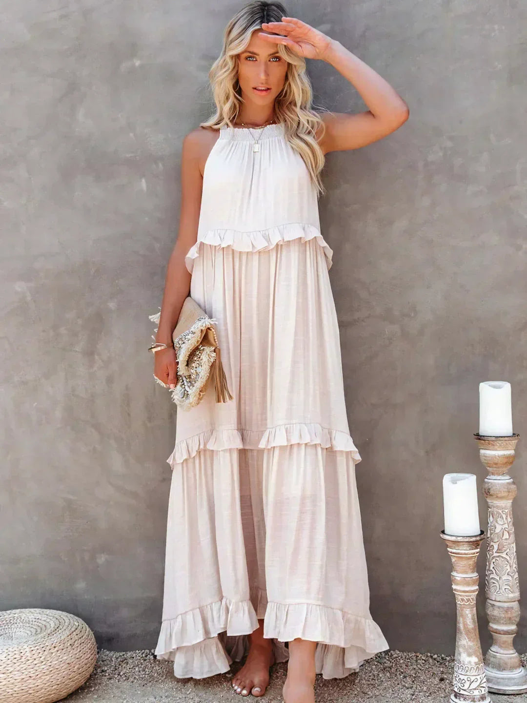Carefree Grace Layered Maxi Dress