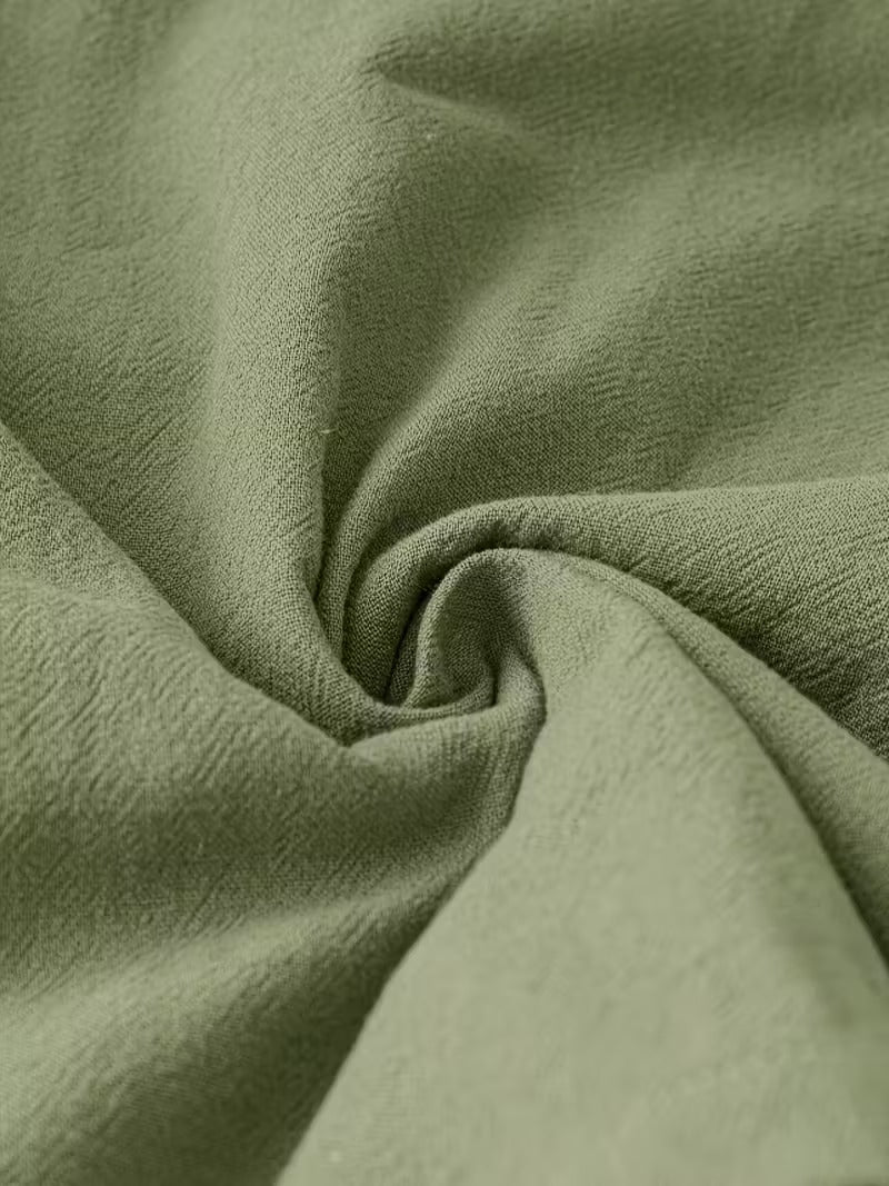 Casual Charm Button Detail Summer Dress