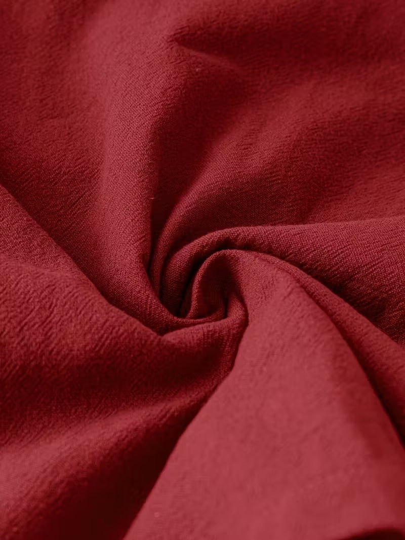 Casual Charm Button Detail Summer Dress