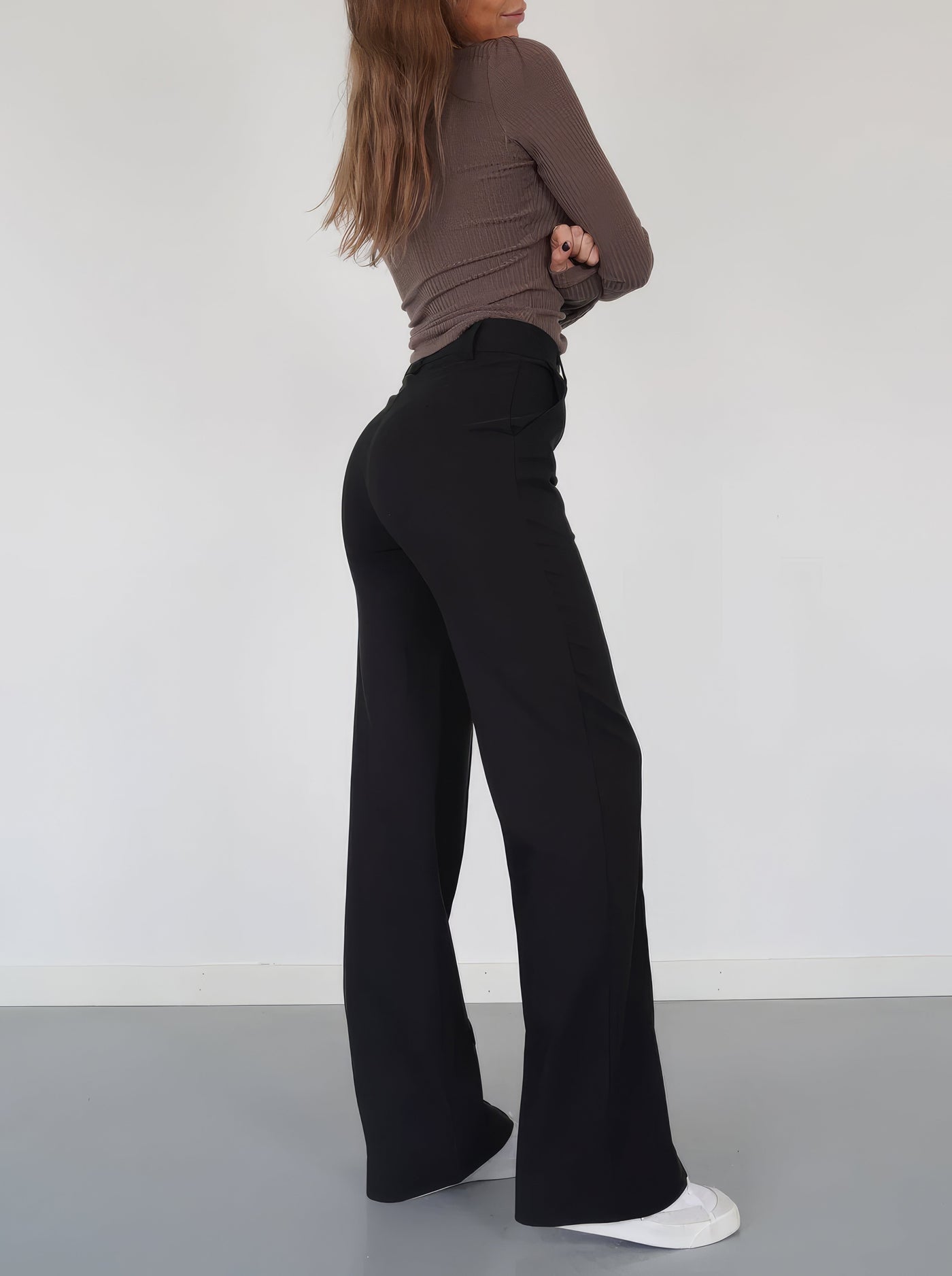 Casual Wide-Leg Trousers