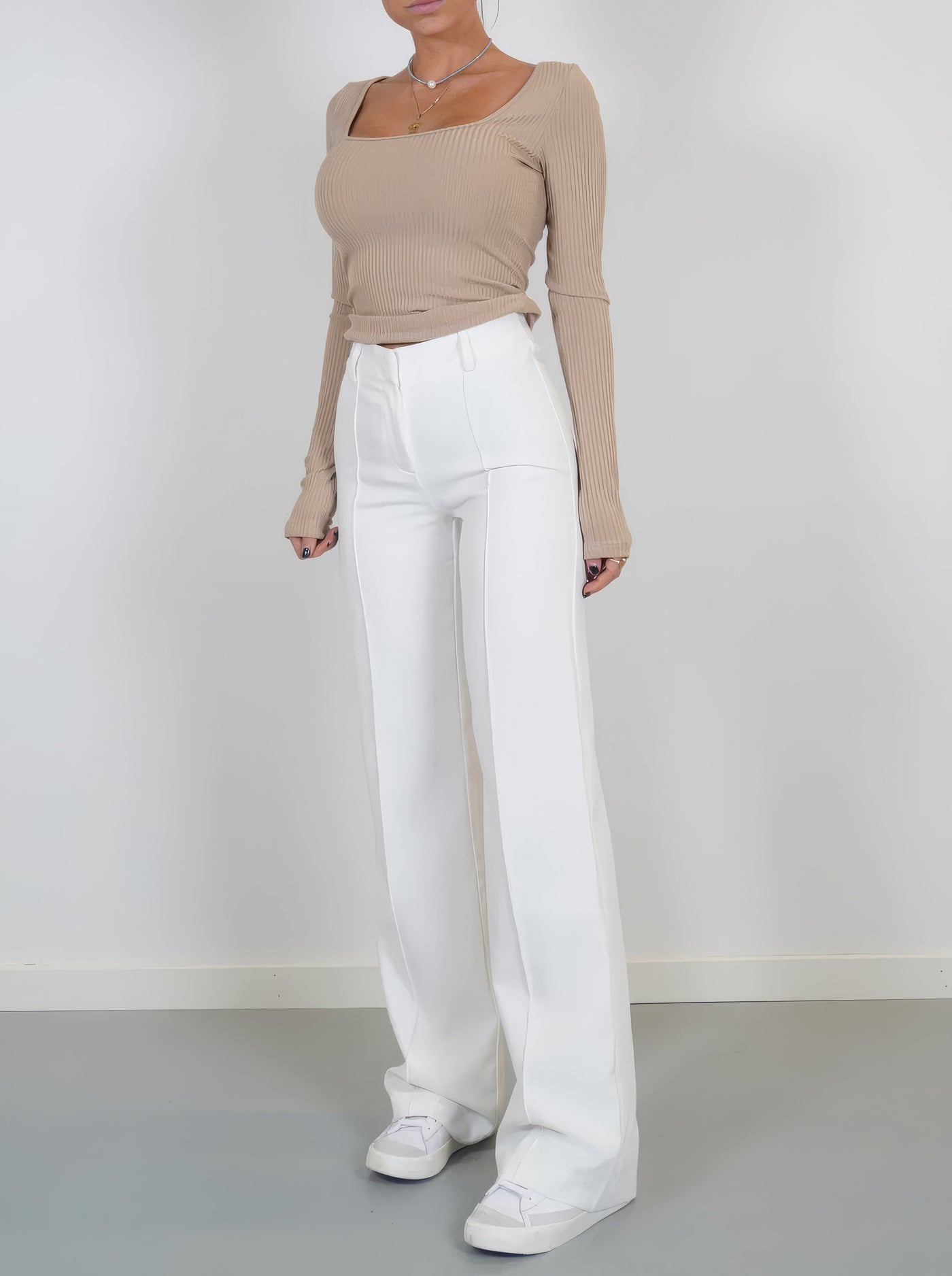 Casual Wide-Leg Trousers