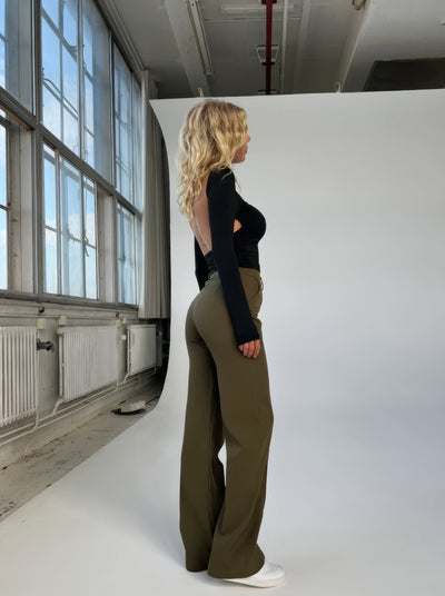 Casual Wide-Leg Trousers