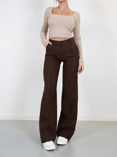 Casual Wide-Leg Trousers