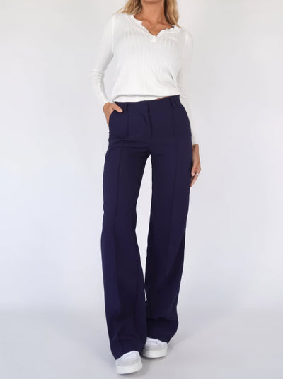 Casual Wide-Leg Trousers
