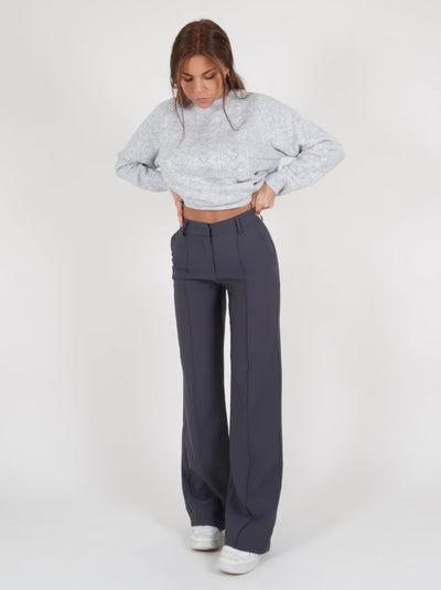 Casual Wide-Leg Trousers
