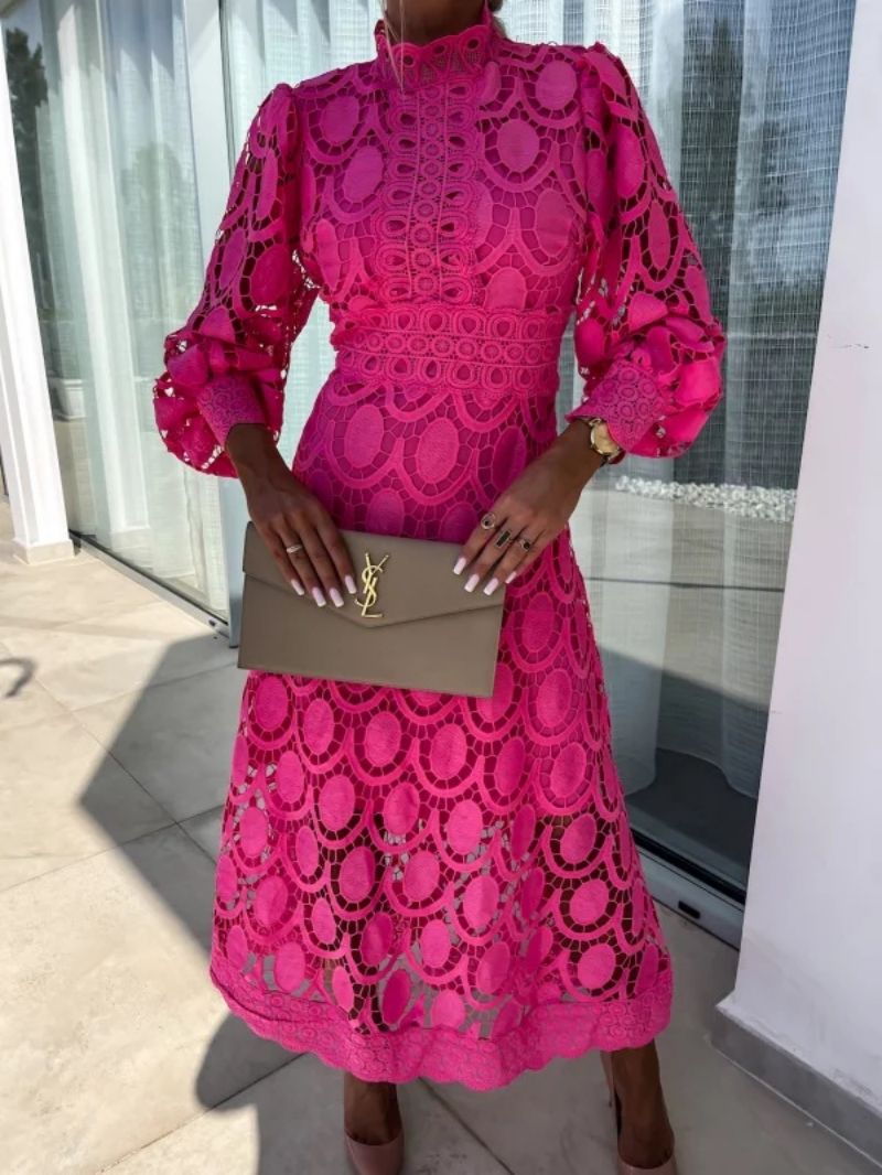 Celestial Harmony Lace Midi Dress