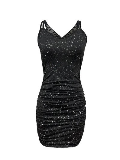 Celestial Whisper Butterfly Back Mini Dress