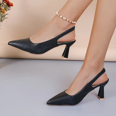 Elegant Sculpted Heel Pumps
