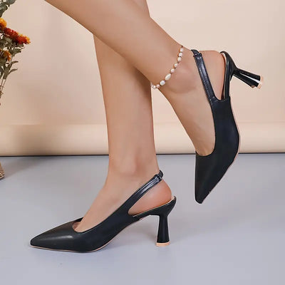 Elegant Sculpted Heel Pumps