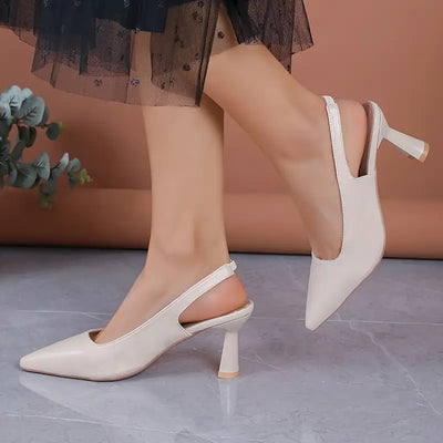 Elegant Sculpted Heel Pumps