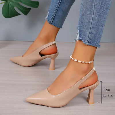 Elegant Sculpted Heel Pumps
